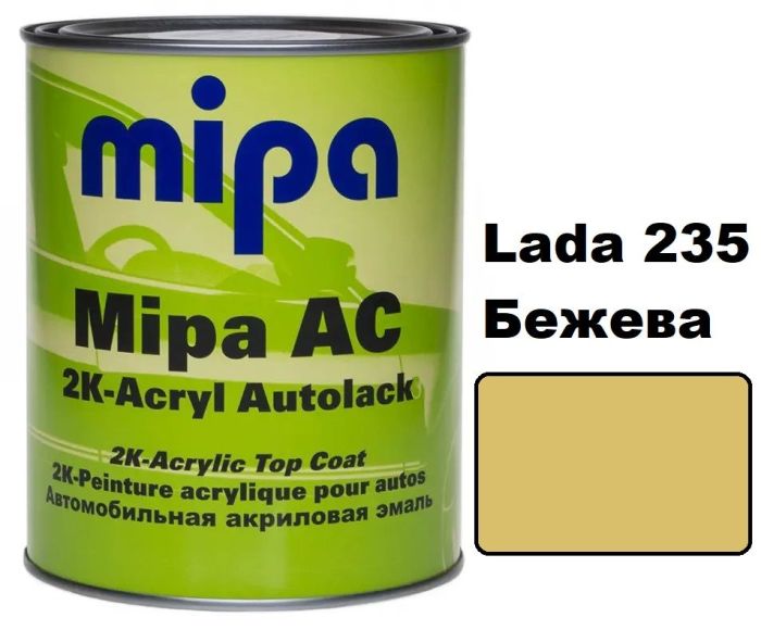 Vopsea Mipa Acril la borcan (готовые цвета) - 1l + 0,5 intaritor