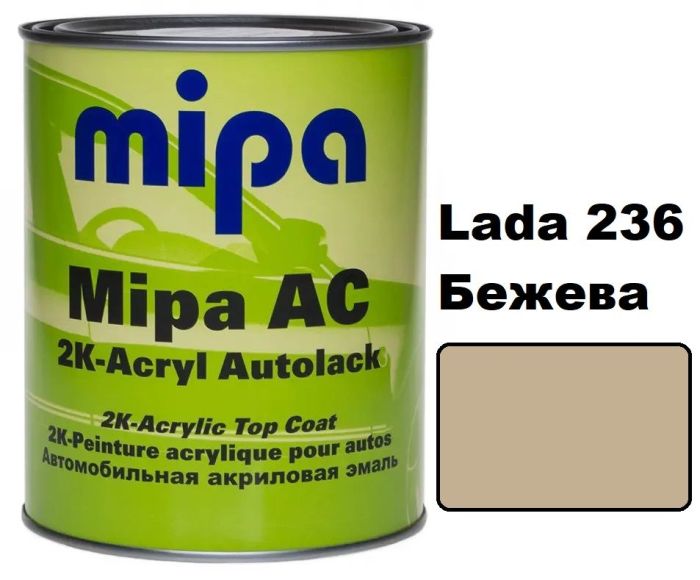 Vopsea Mipa Acril la borcan (готовые цвета) - 1l + 0,5 intaritor