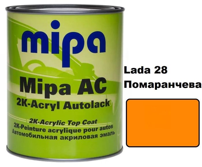 Vopsea Mipa Acril la borcan (готовые цвета) - 1l + 0,5 intaritor
