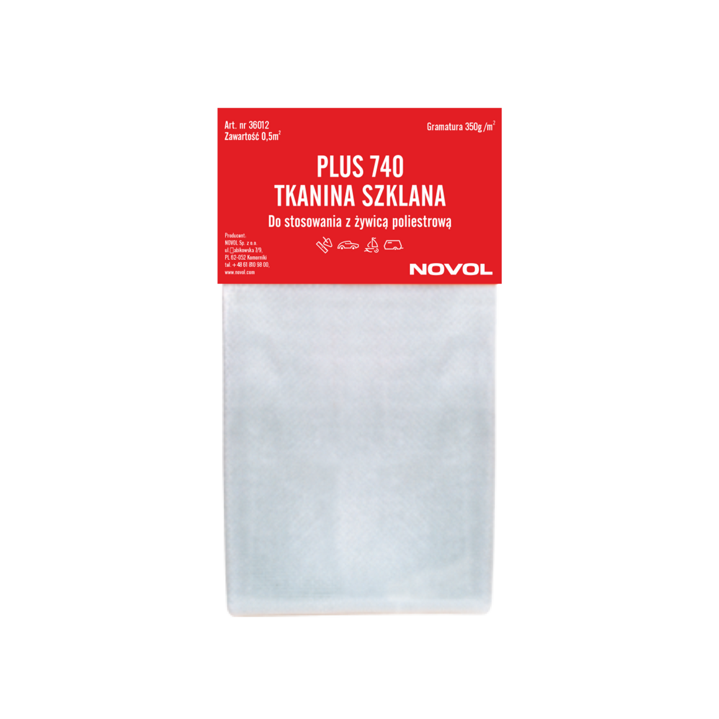 Tesătură de sticlă plus 740 Novol (стекловолокно) -1buc.