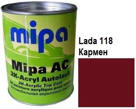 Vopsea Mipa Acril la borcan (готовые цвета) - 1l + 0,5 intaritor