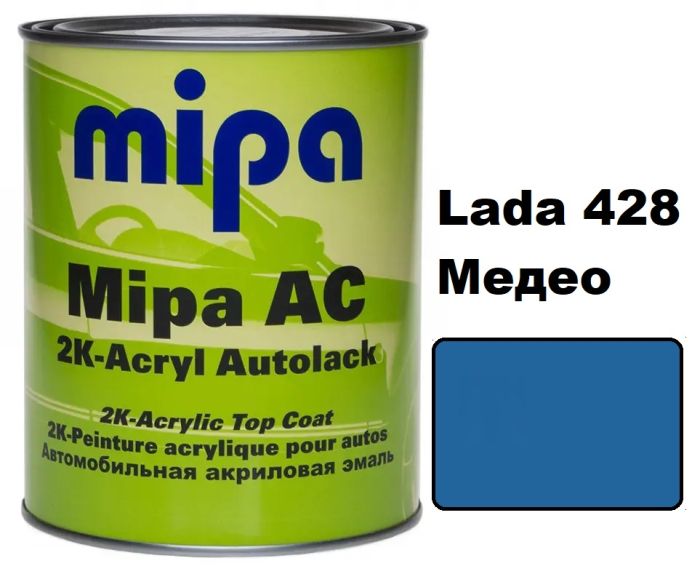 Vopsea Mipa Acril la borcan (готовые цвета) - 1l + 0,5 intaritor