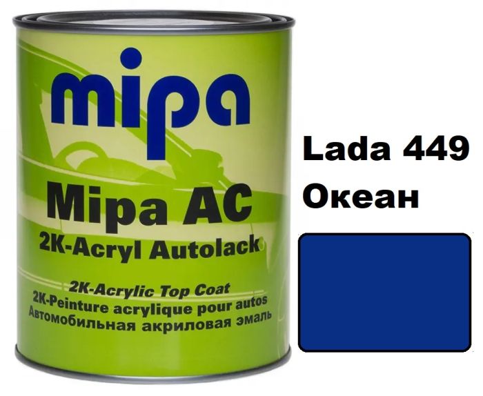 Vopsea Mipa Acril la borcan (готовые цвета) - 1l + 0,5 intaritor
