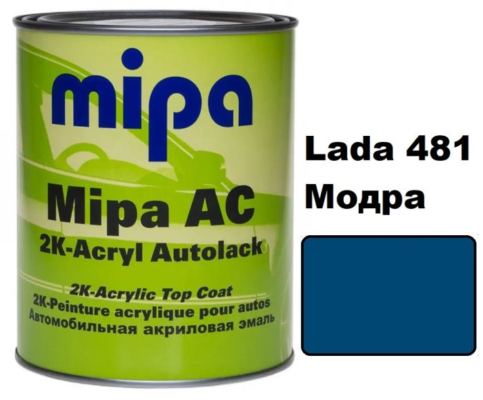 Vopsea Mipa Acril la borcan (готовые цвета) - 1l + 0,5 intaritor