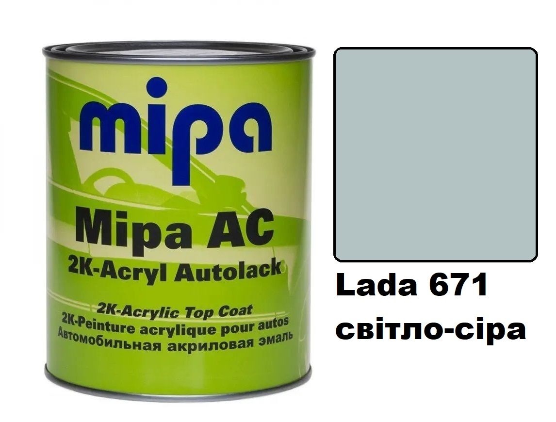 Vopsea Mipa Acril la borcan (готовые цвета) - 1l + 0,5 intaritor
